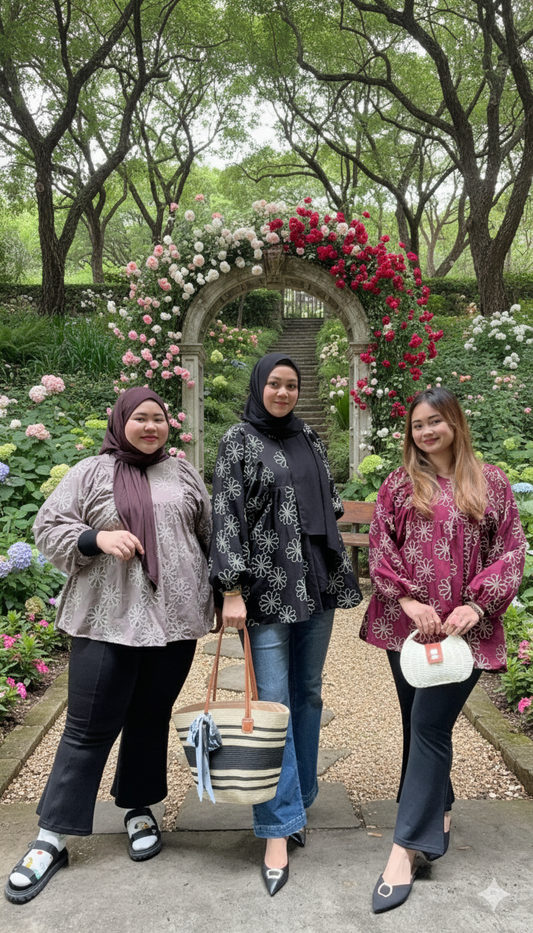 Elvina Premium Eyelet Babydoll top