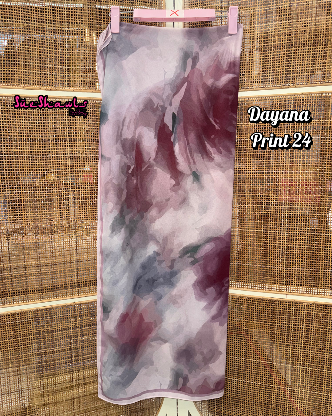 Dayana Printed 1.8M Shawl Premium Chiffon