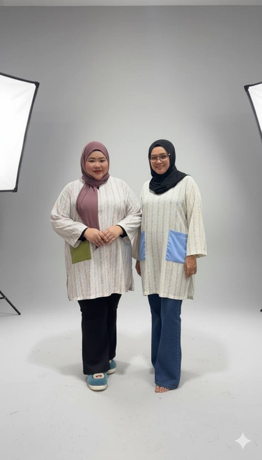 Zaina Printed Tunic Premium Crinkled