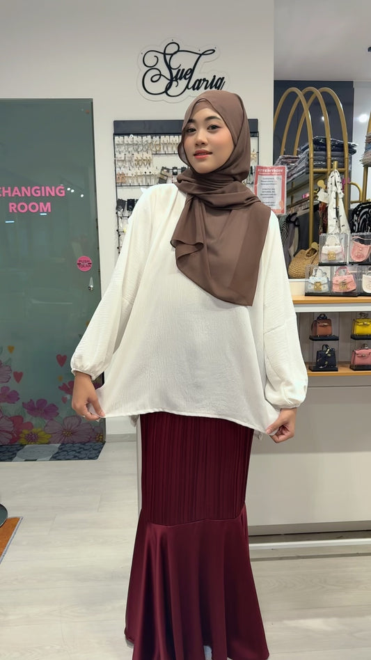 Mermaid Pleated Skirt