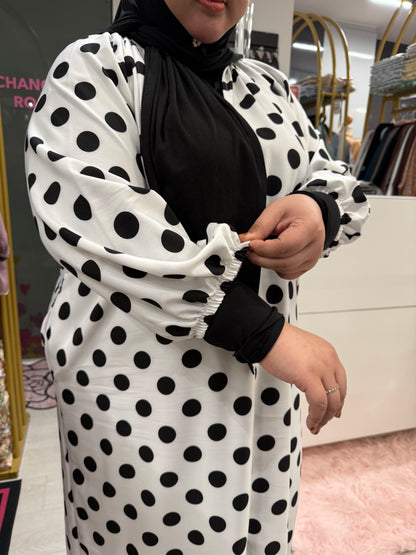 Eloise Polka Dot Raglan Dress