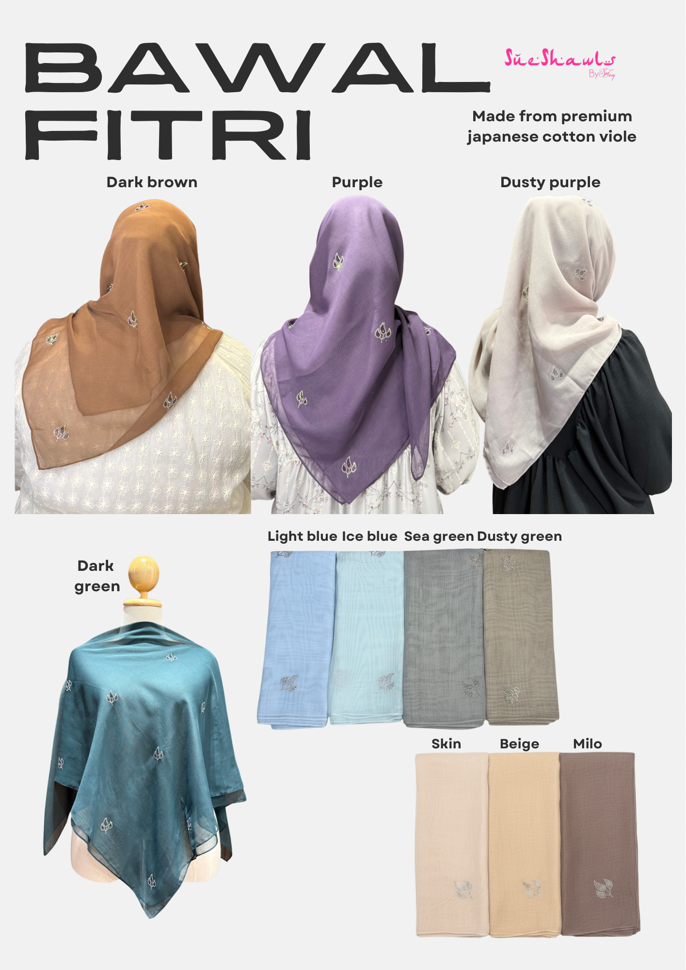 Fitri Bawal Bling Leaf Design