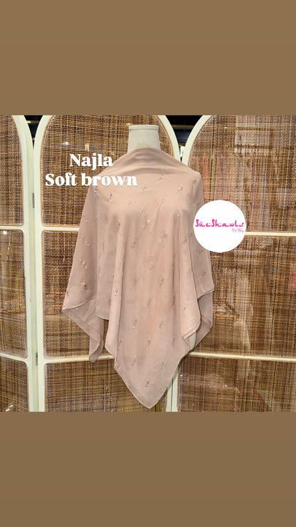 Najla Bawal Bling Wave Cotton Viole