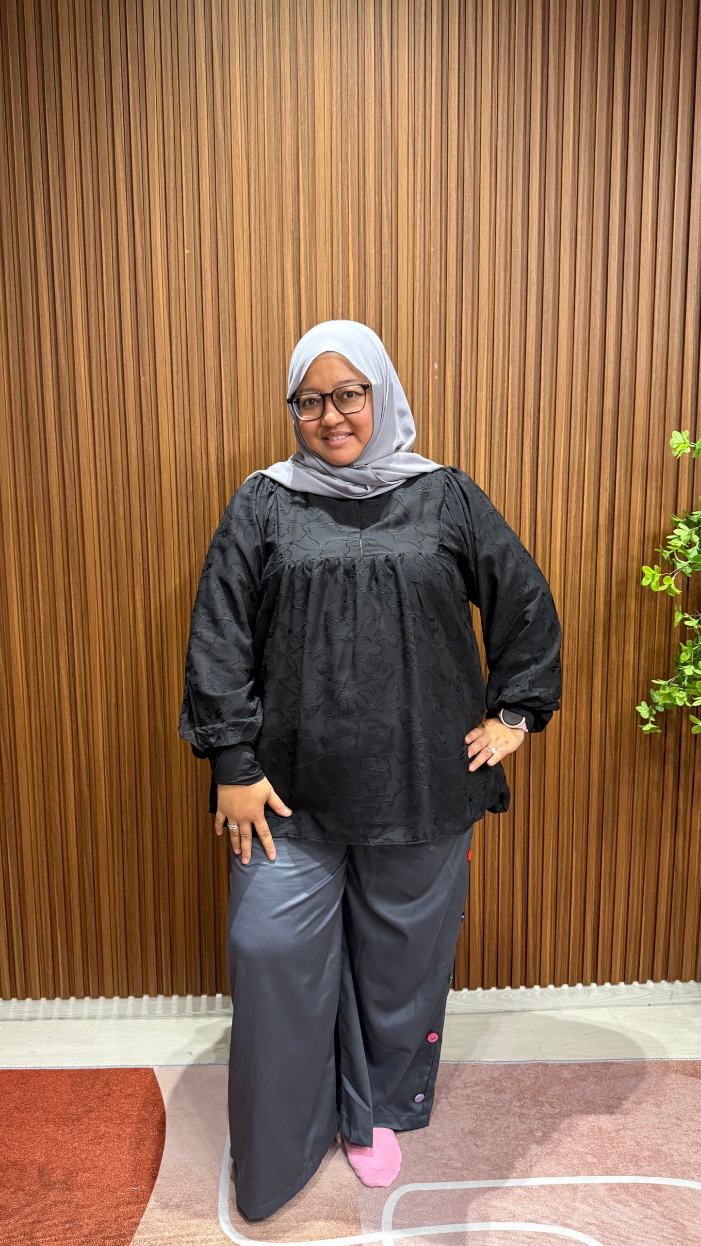 Shakilah Babydoll Batwing Cotton Embossed