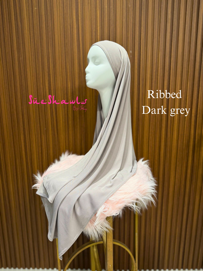 Plain Premium Ribbed Shawl