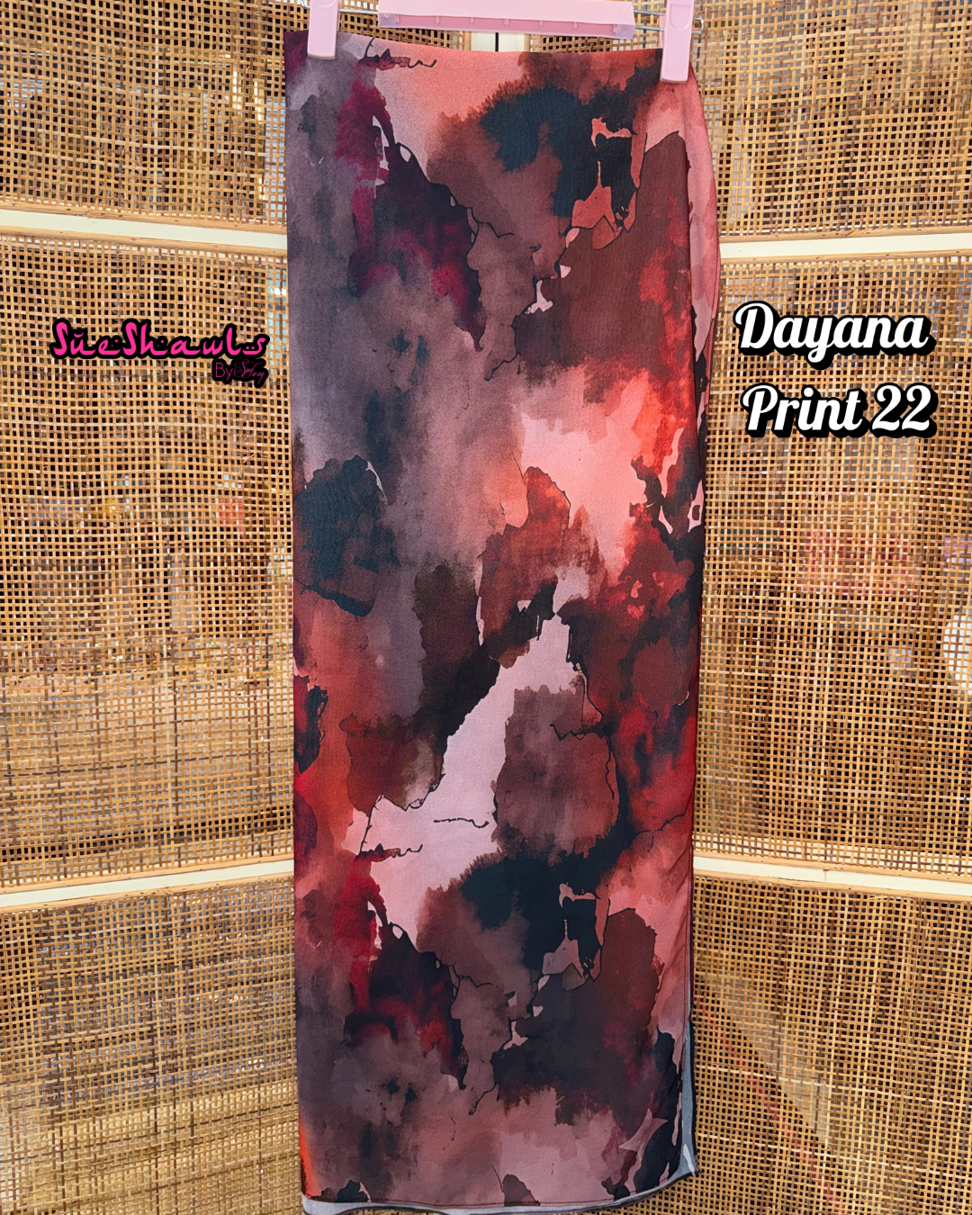 Dayana Printed 1.8M Shawl Premium Chiffon