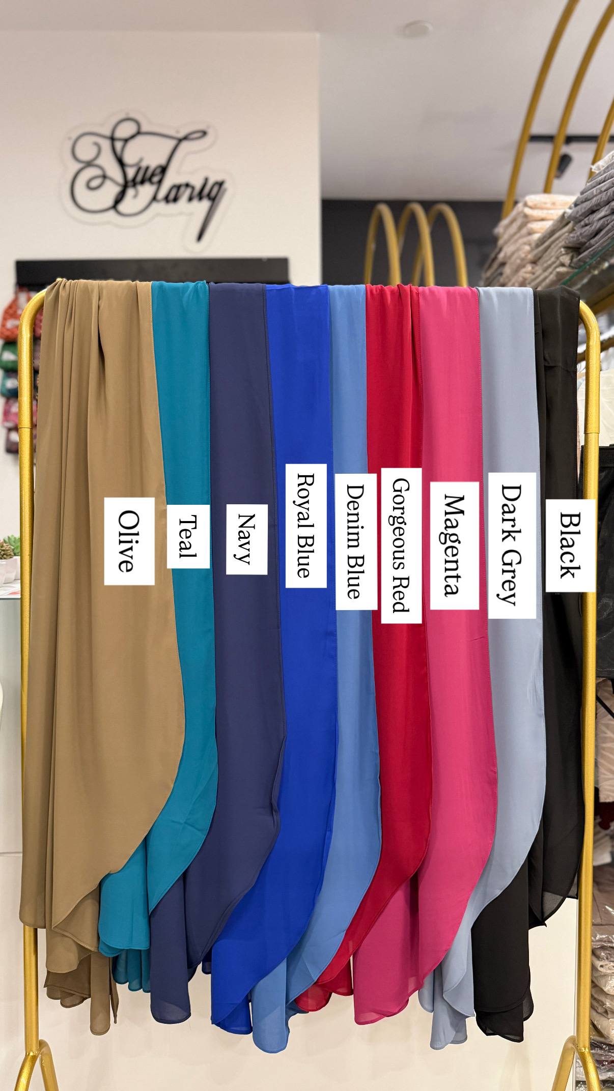 Plain Curve Shawls Premium Diamond Chiffon