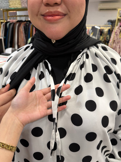 Eloise Polka Dot Raglan Dress