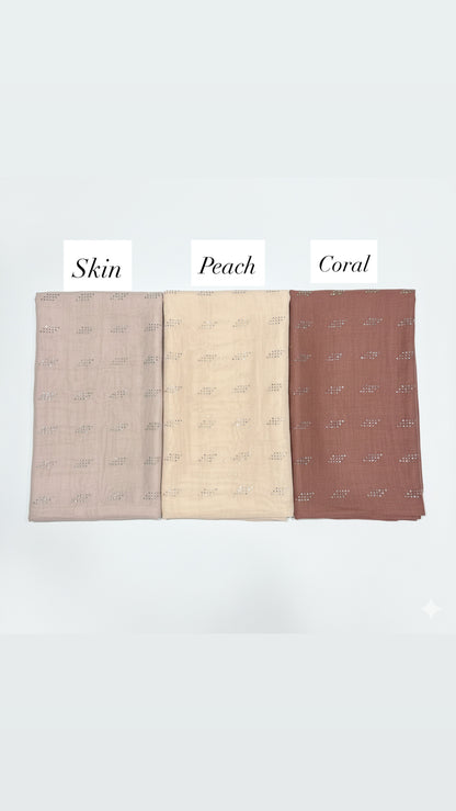 Najwa Bling Bawal Cotton Viole