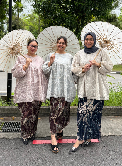 Agnes Premium Paper Silk Top With lining