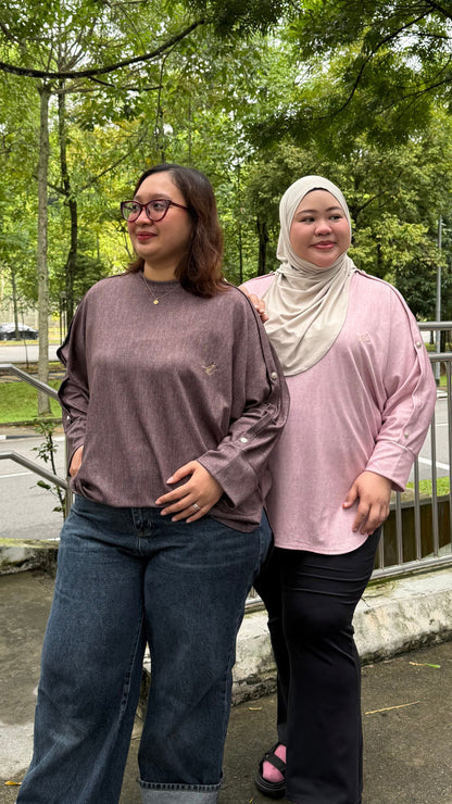 Irene Batwing With Side Buttons