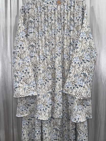 Zelda Floral Premium Crinkled Skirt Set