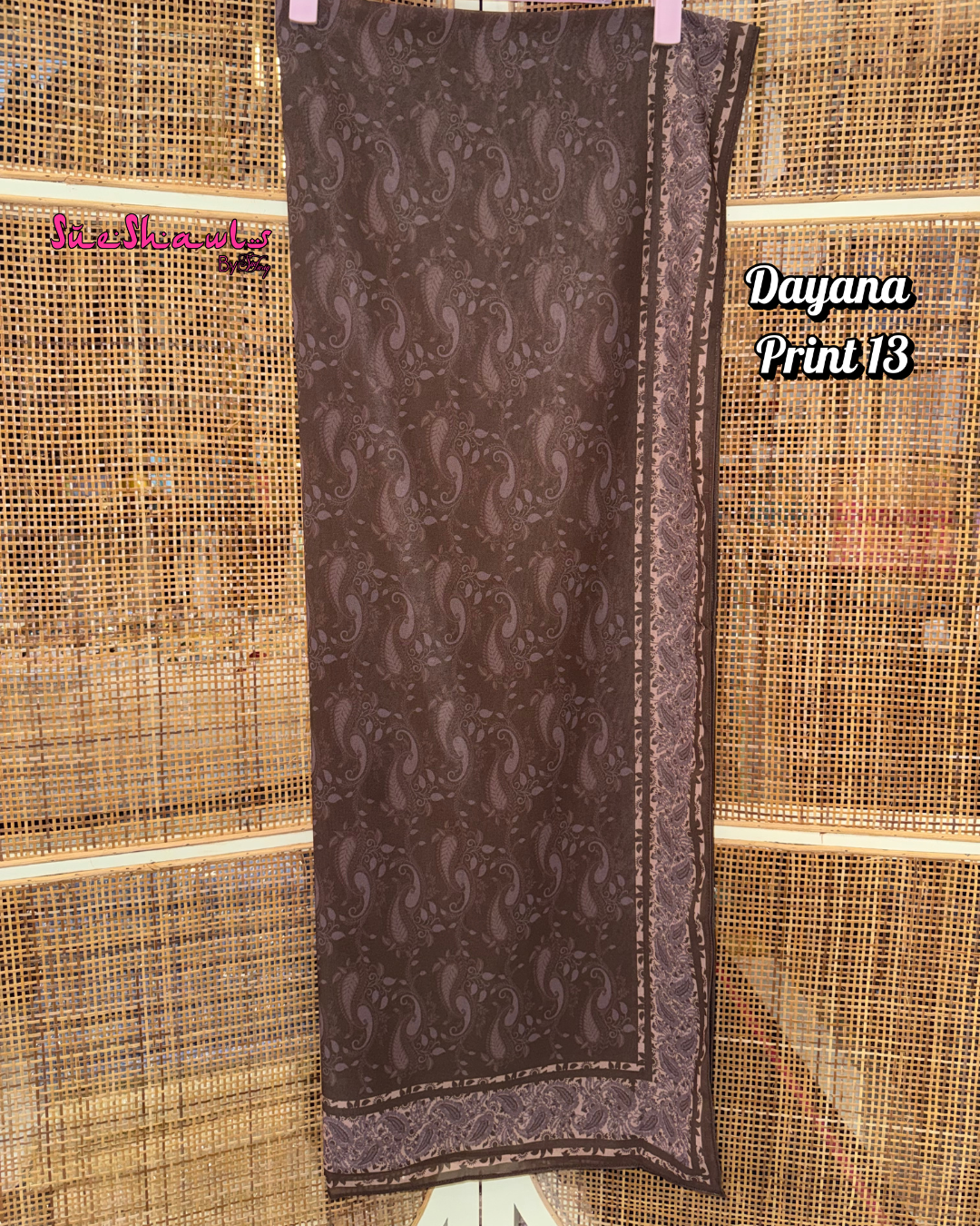 Dayana Printed 1.8M Shawl Premium Chiffon