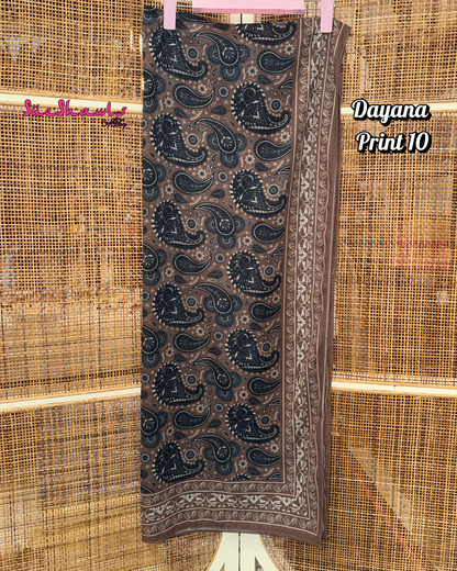 Dayana Printed 1.8M Shawl Premium Chiffon