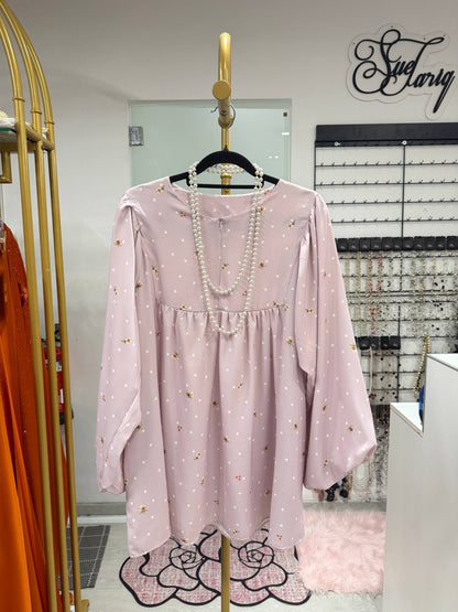 Jazlina Babydoll Printed Top