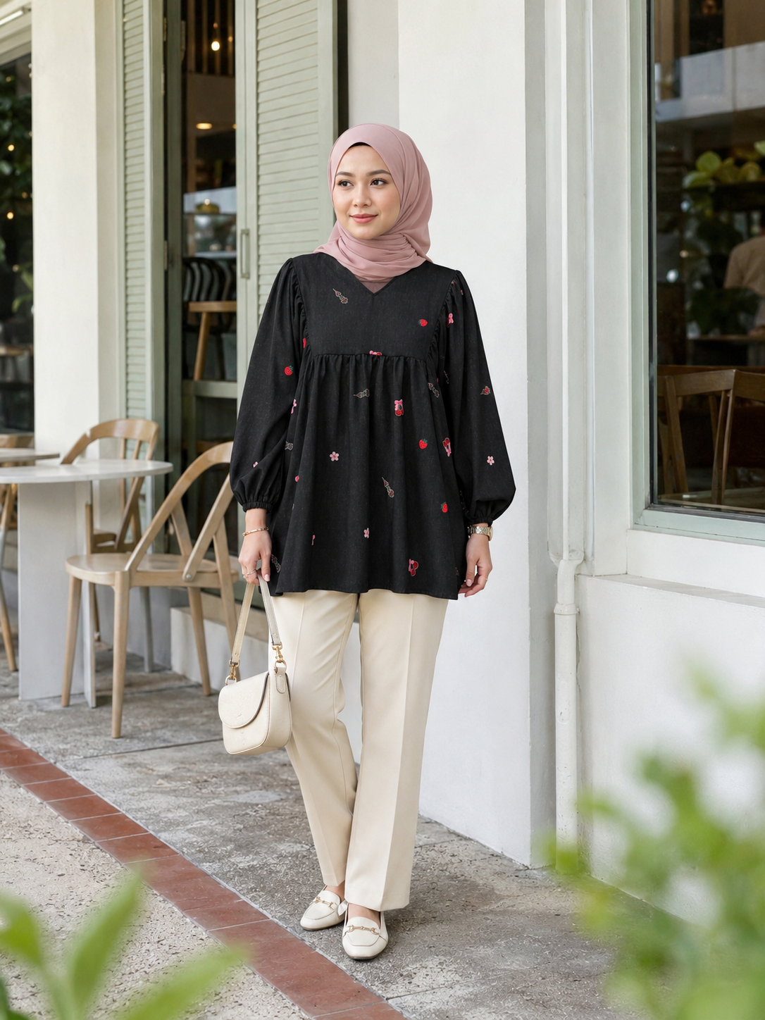 Cecilia Babydoll Printed Top