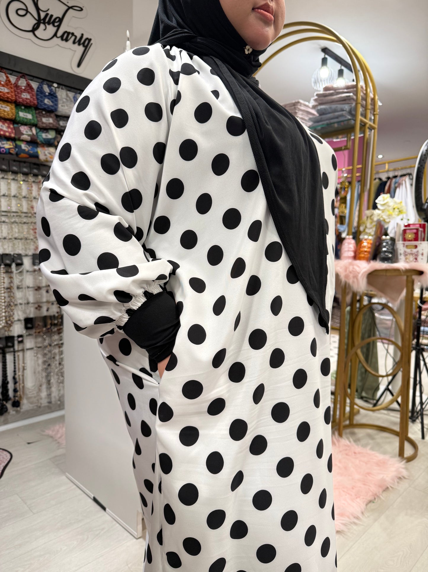Eloise Polka Dot Raglan Dress