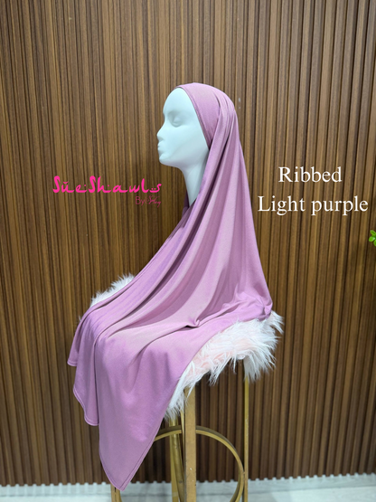Plain Premium Ribbed Shawl