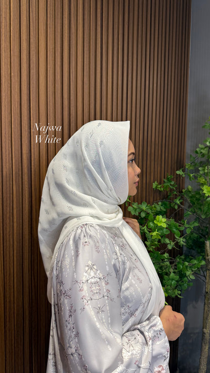 Najwa Bling Bawal Cotton Viole