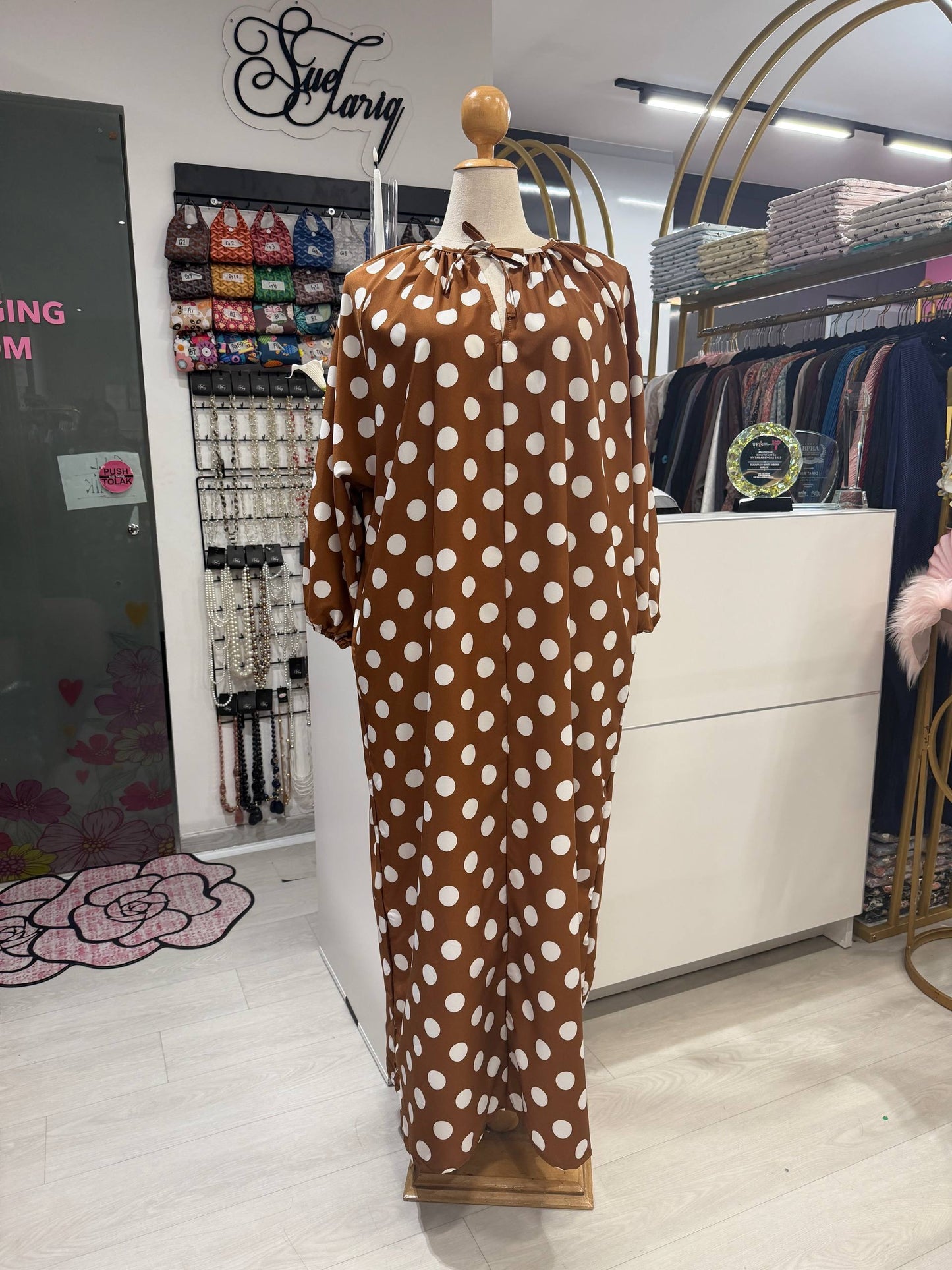 Eloise Polka Dot Raglan Dress