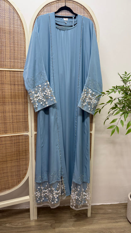 Elisya Lace 2-piece Abaya Dubai