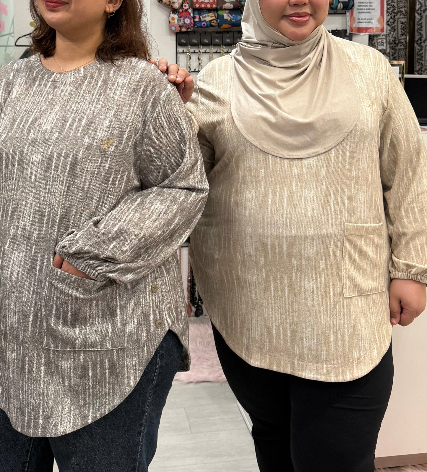 Natalie Batwing Top With Front Pocket