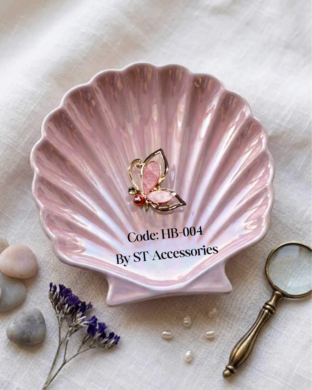 Half Butterfly Brooch