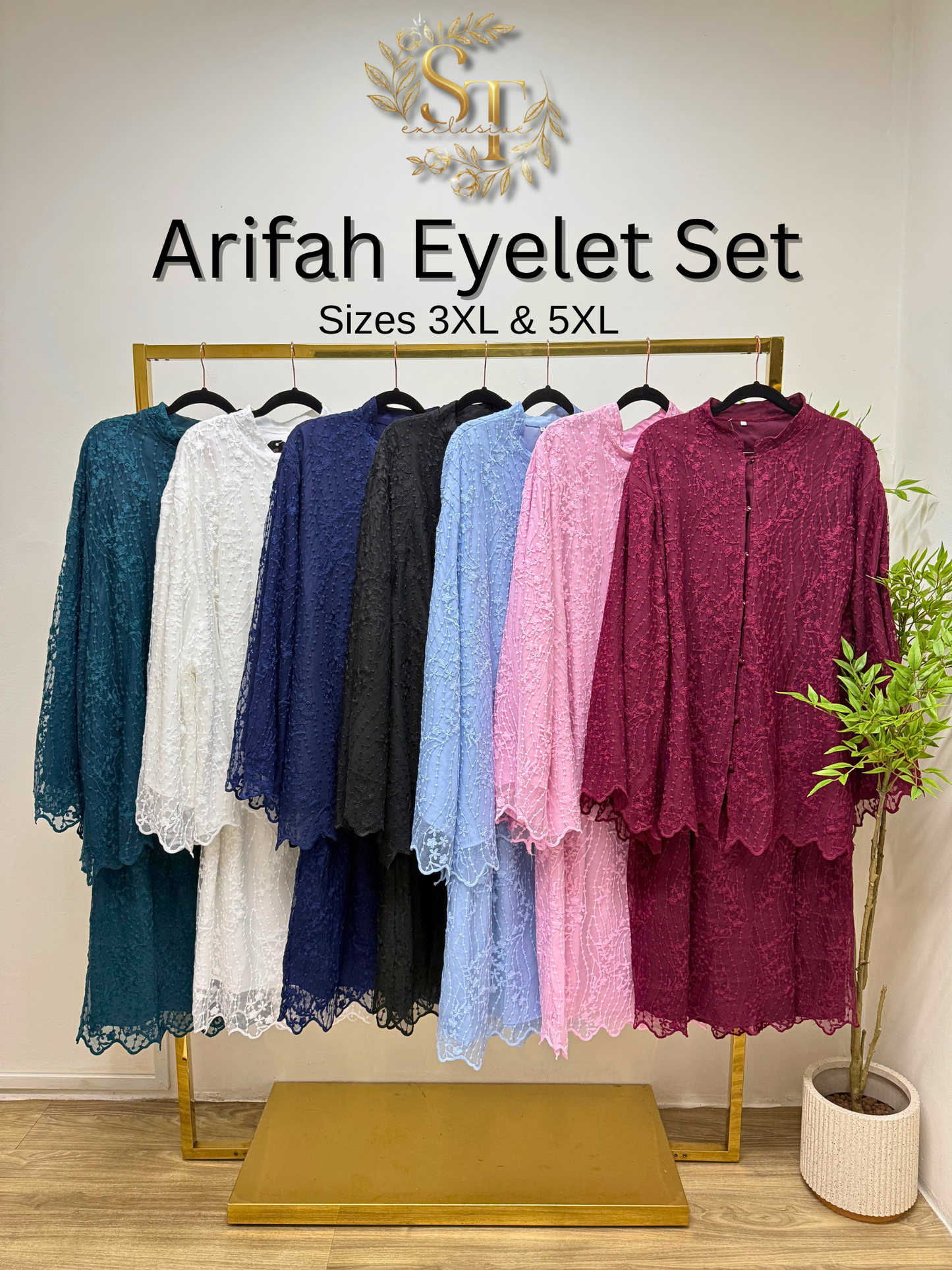 Arifah Skirt Set Plus Size