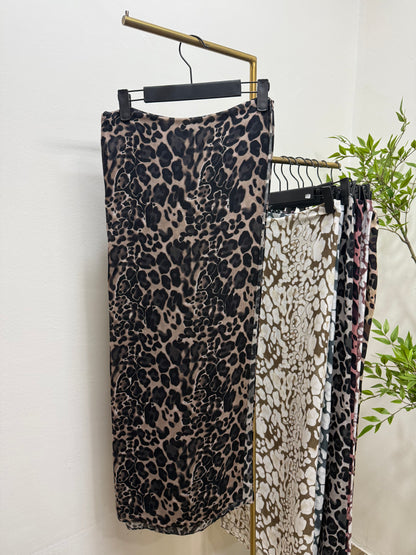 Sufya Leopard Print Modal Shawl