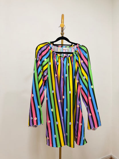 Beverly Printed Raglan Top