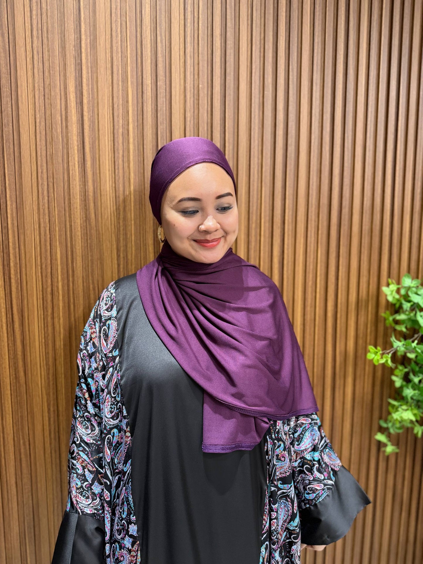 Plain Premium Ribbed Shawl