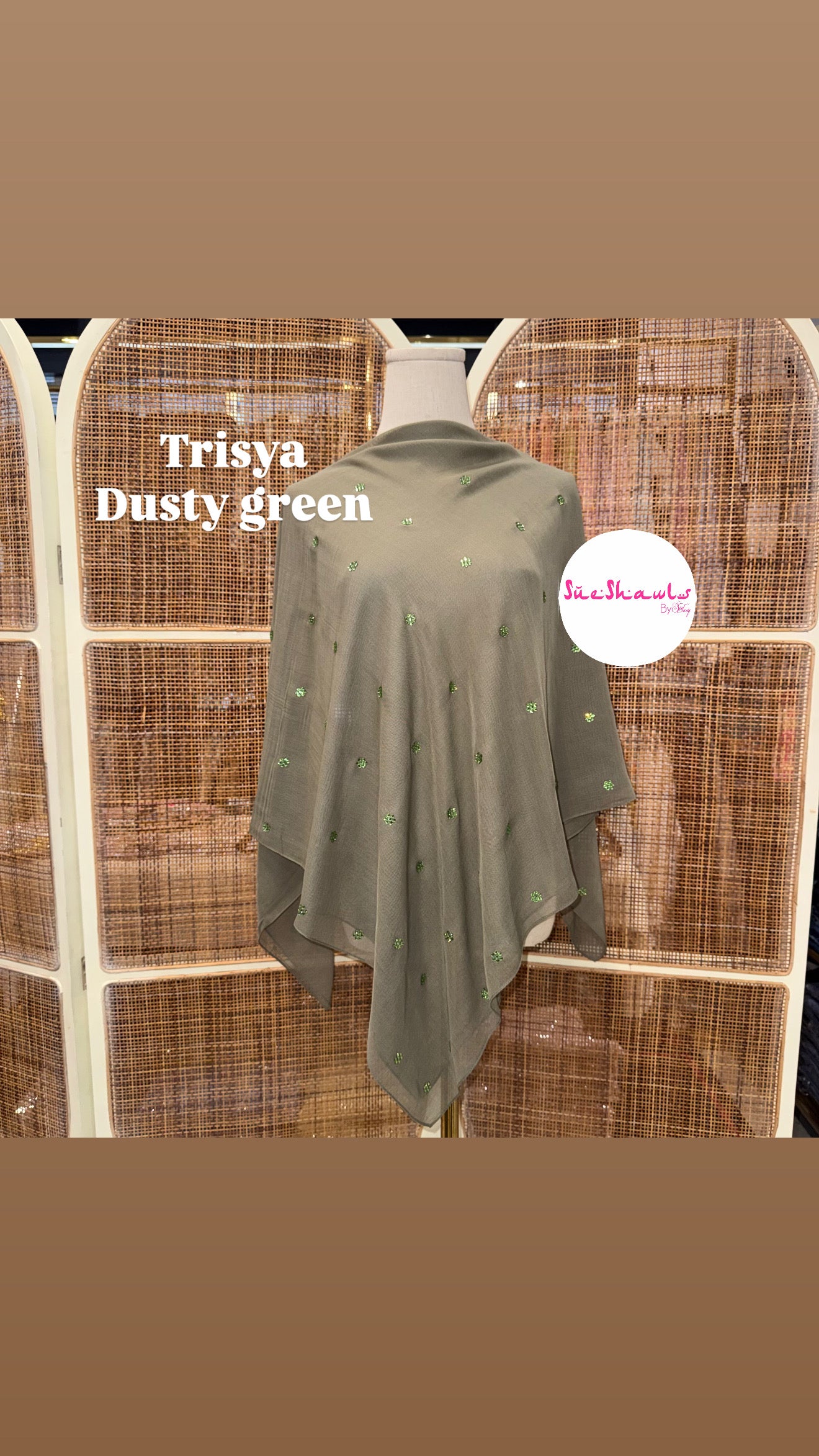 Trisya Bawal Bling Snowflake Cotton Viole