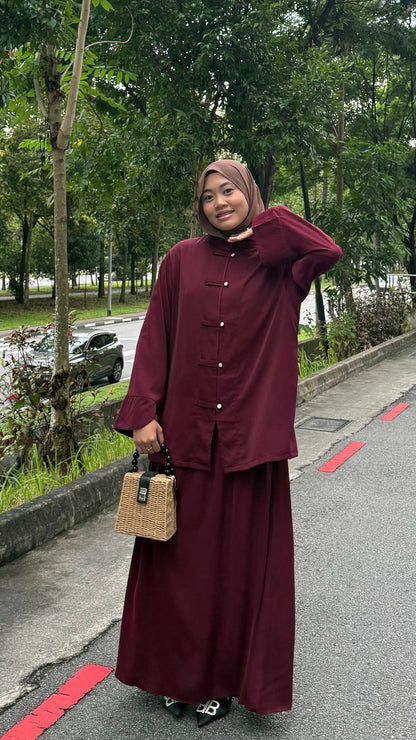 Yumi Cheongsam Barbara Silk Skirt Set