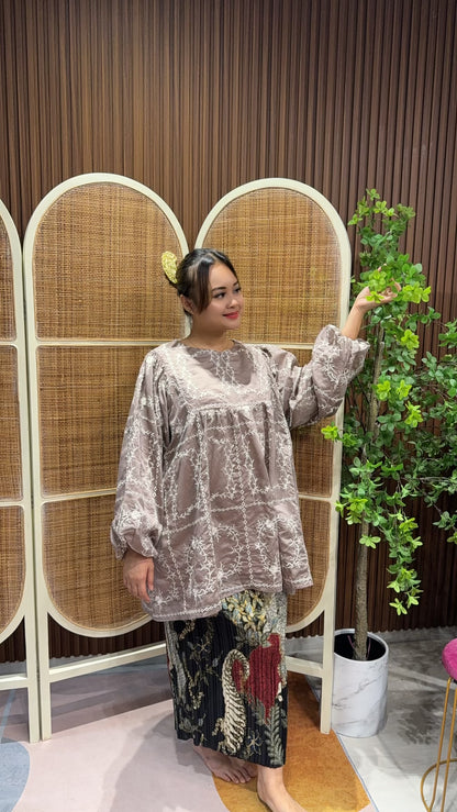 Agnes Premium Paper Silk Top With lining