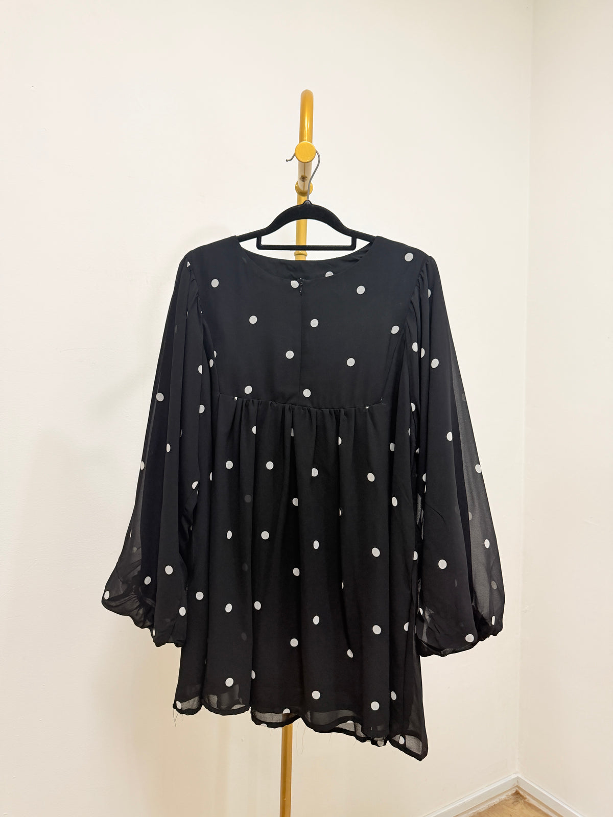 Octivia Polka Dot Babydoll Top