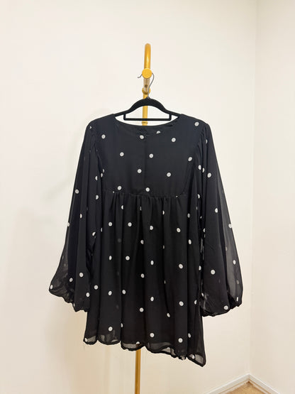 Octivia Polka Dot Babydoll Top