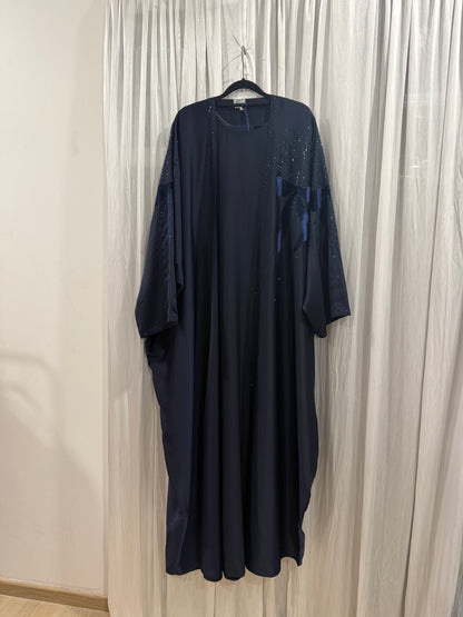 Abaya 2 piece Ribbon Fatin