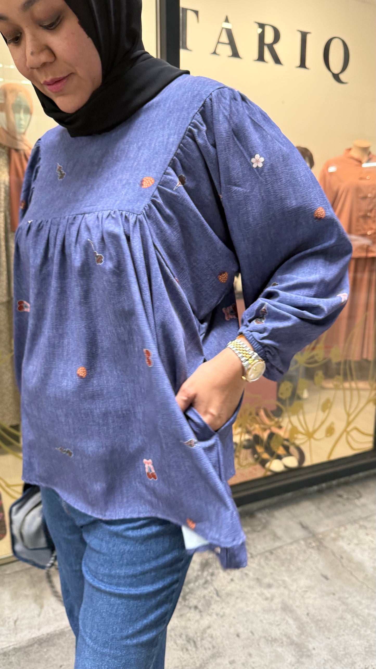 Cecilia Babydoll Printed Top