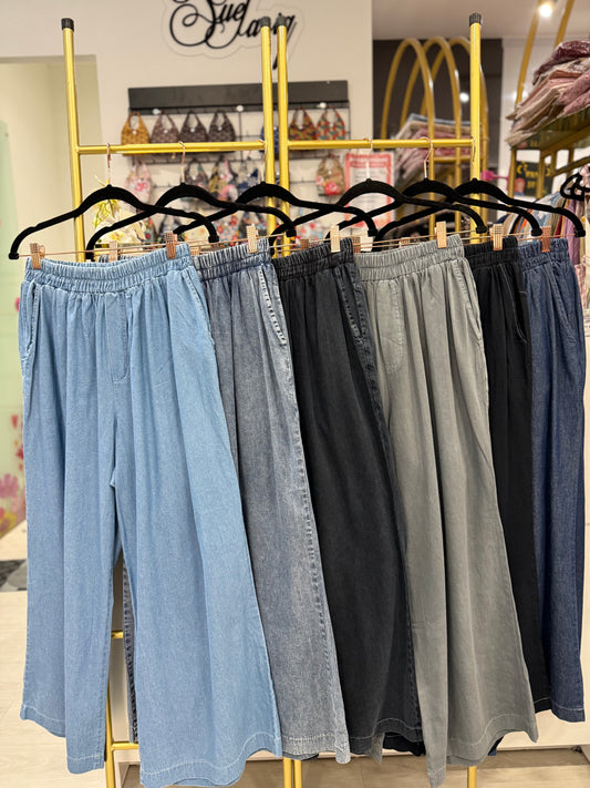 Emelyn Plain Soft denim