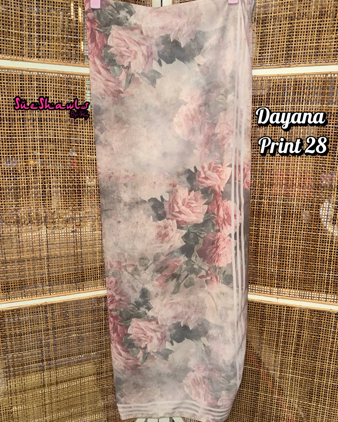 Dayana Printed 1.8M Shawl Premium Chiffon