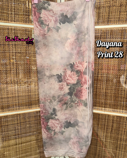Dayana Printed 1.8M Shawl Premium Chiffon