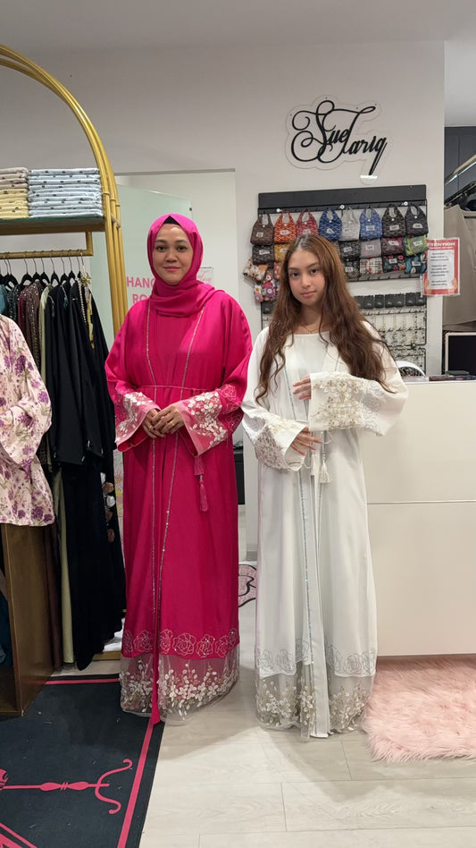 Elisya Lace 2-piece Abaya Dubai