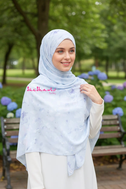Marissa Premium Diamond Chiffon Shawl
