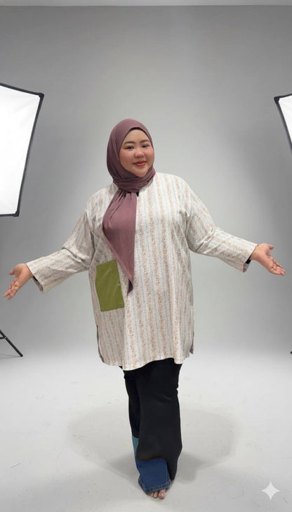 Zaina Printed Tunic Premium Crinkled