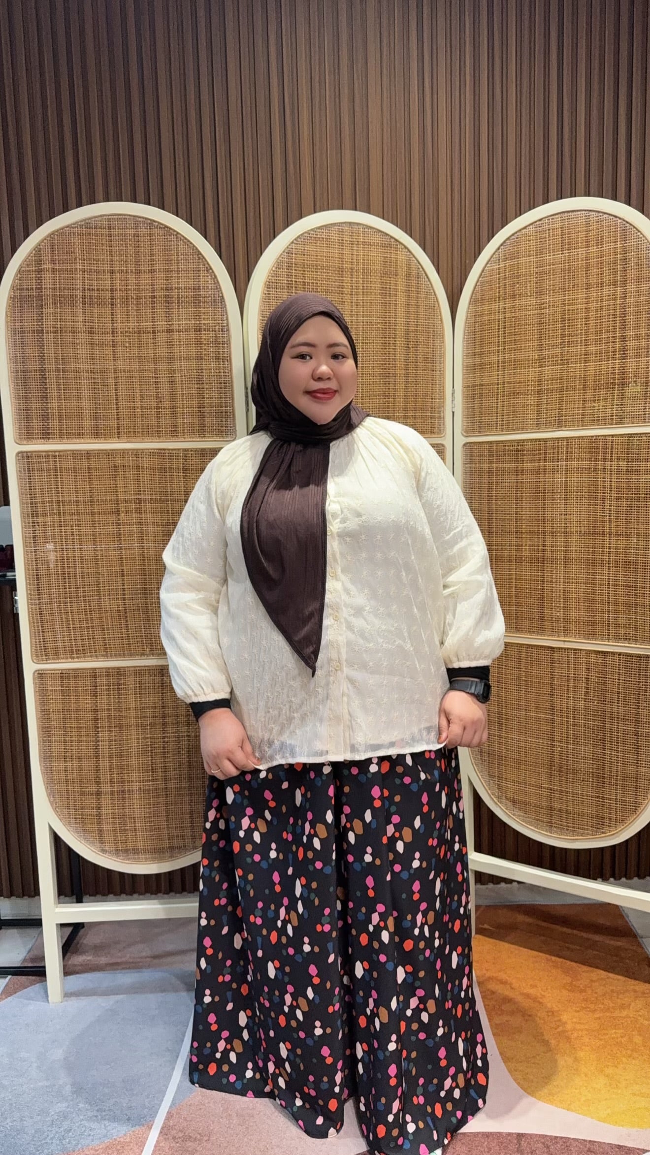 Qirana Premium Eyelet Button up Top