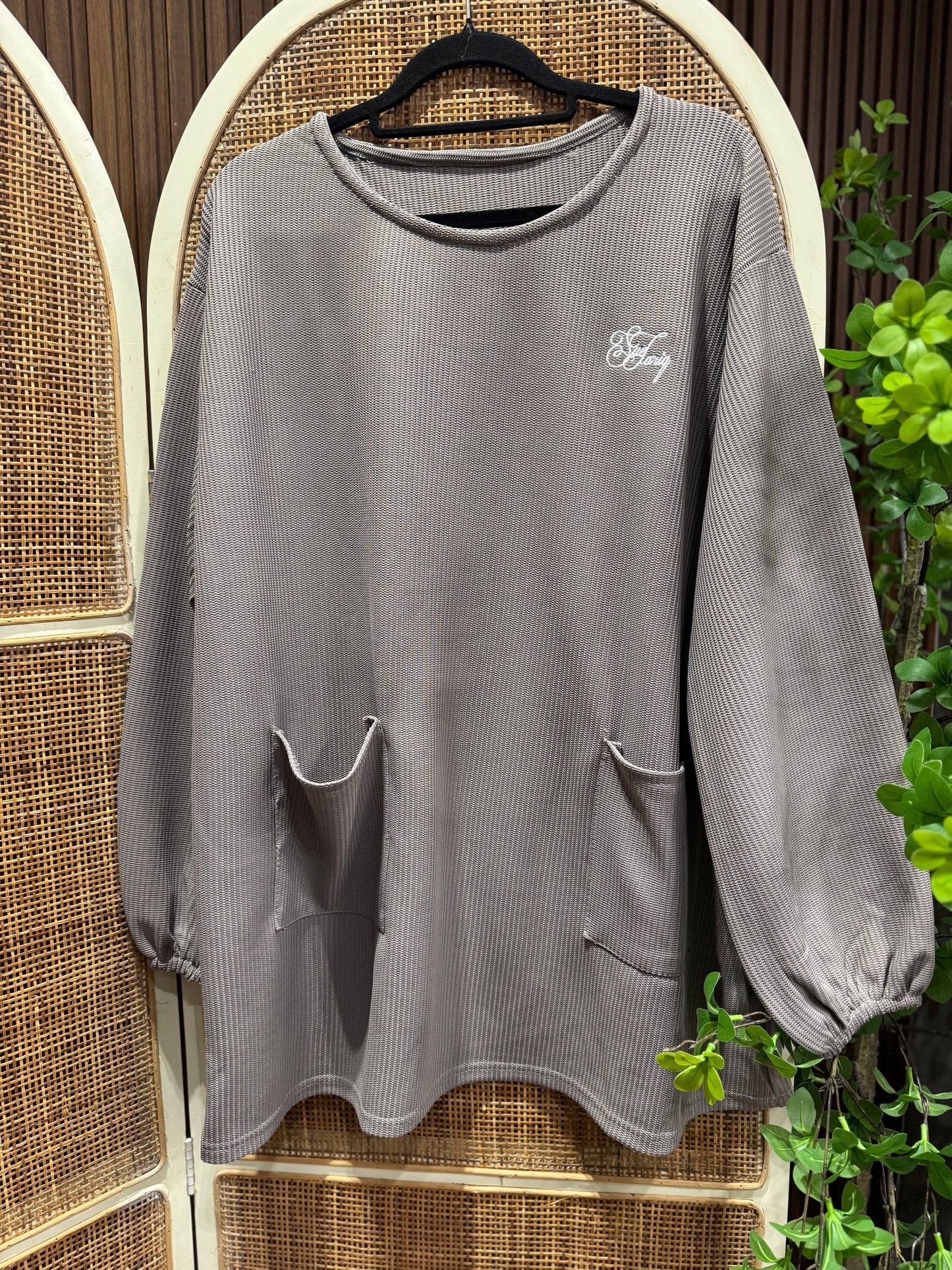 Nara Waffle Casual Top