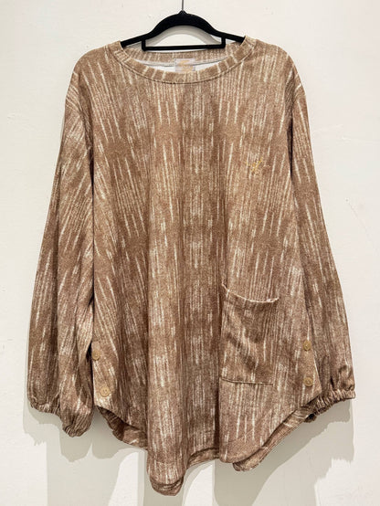 Natalie Batwing Top With Front Pocket