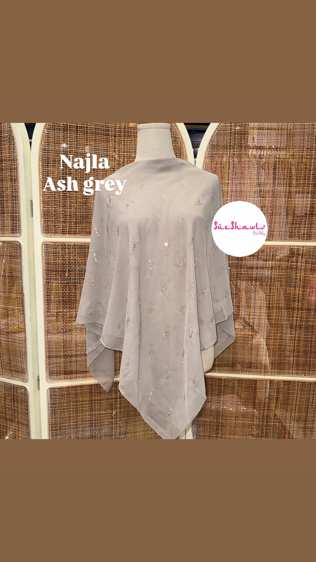 Najla Bawal Bling Wave Cotton Viole