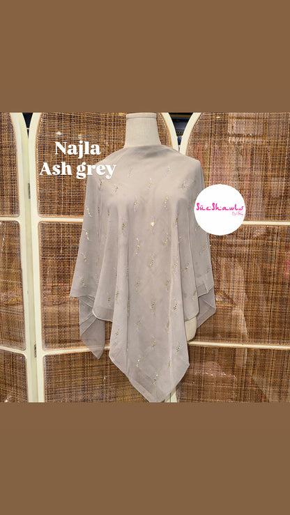 Najla Bawal Bling Wave Cotton Viole