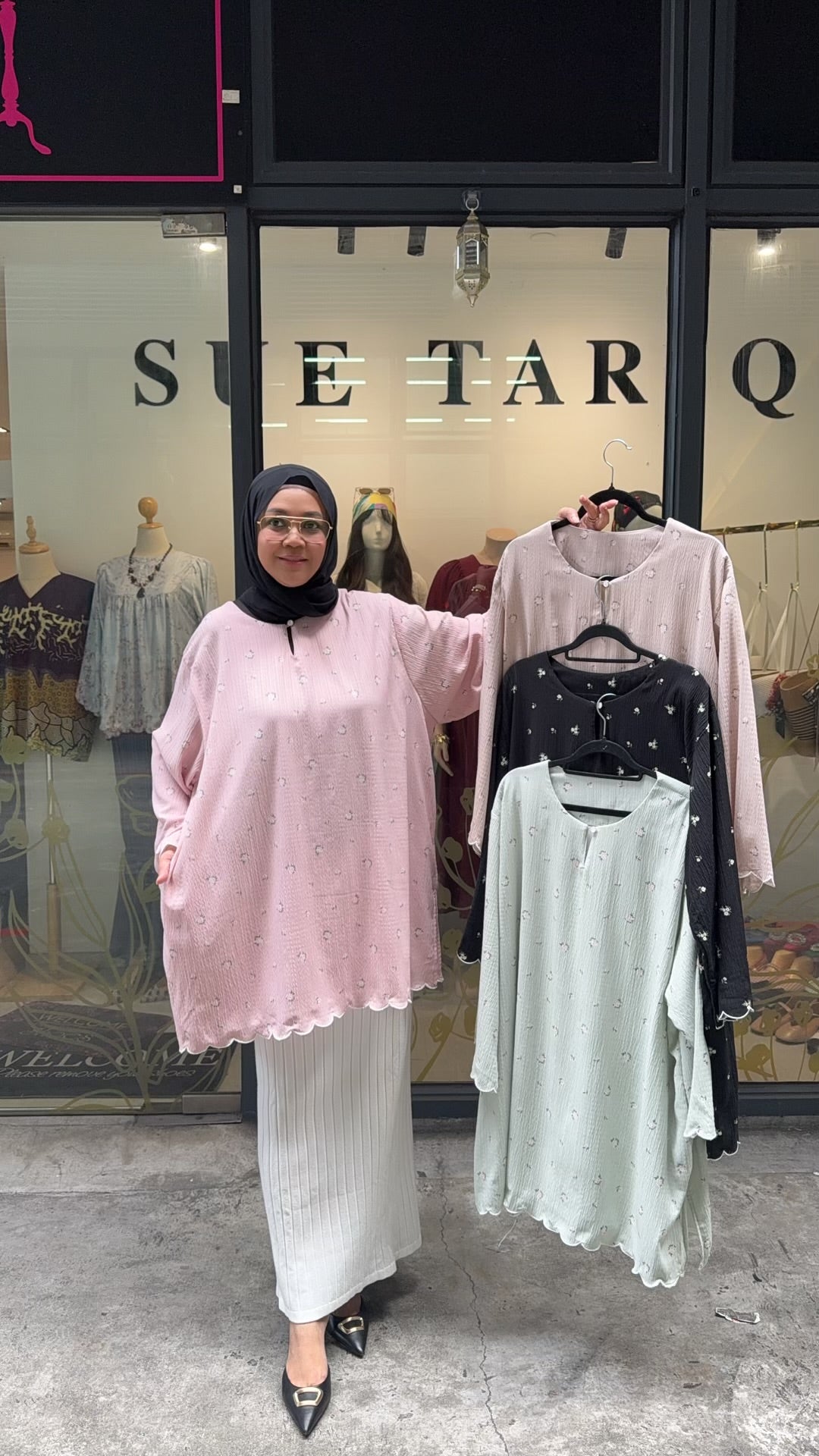 Naomi Printed Tunic Premium Crinkled